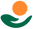 Green hand holds the sun in the Forage Folk logo, representing sustainability and care for the earth.