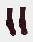 Silken Mohair & Merino Cable Crew Socks