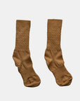 Silken Mohair & Merino Cable Crew Socks