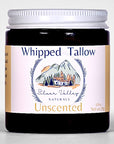 Jar of Whipped Tallow from Silver Valley Naturals on a white background