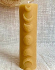 Moon Phase Candle - Handcrafted with 100% Beeswax