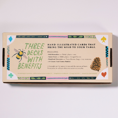 Back of wild card series game play set box