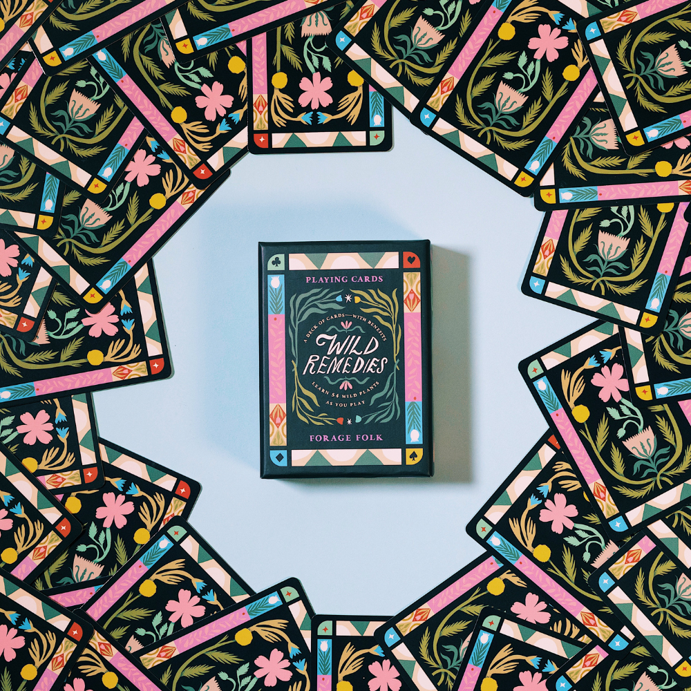 Playing card box of Wild Remedies herbal game