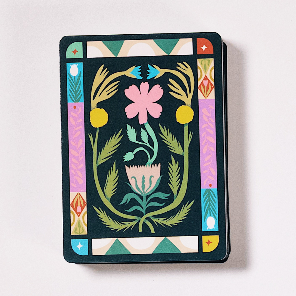 Wild Remedies family card game with herbal information