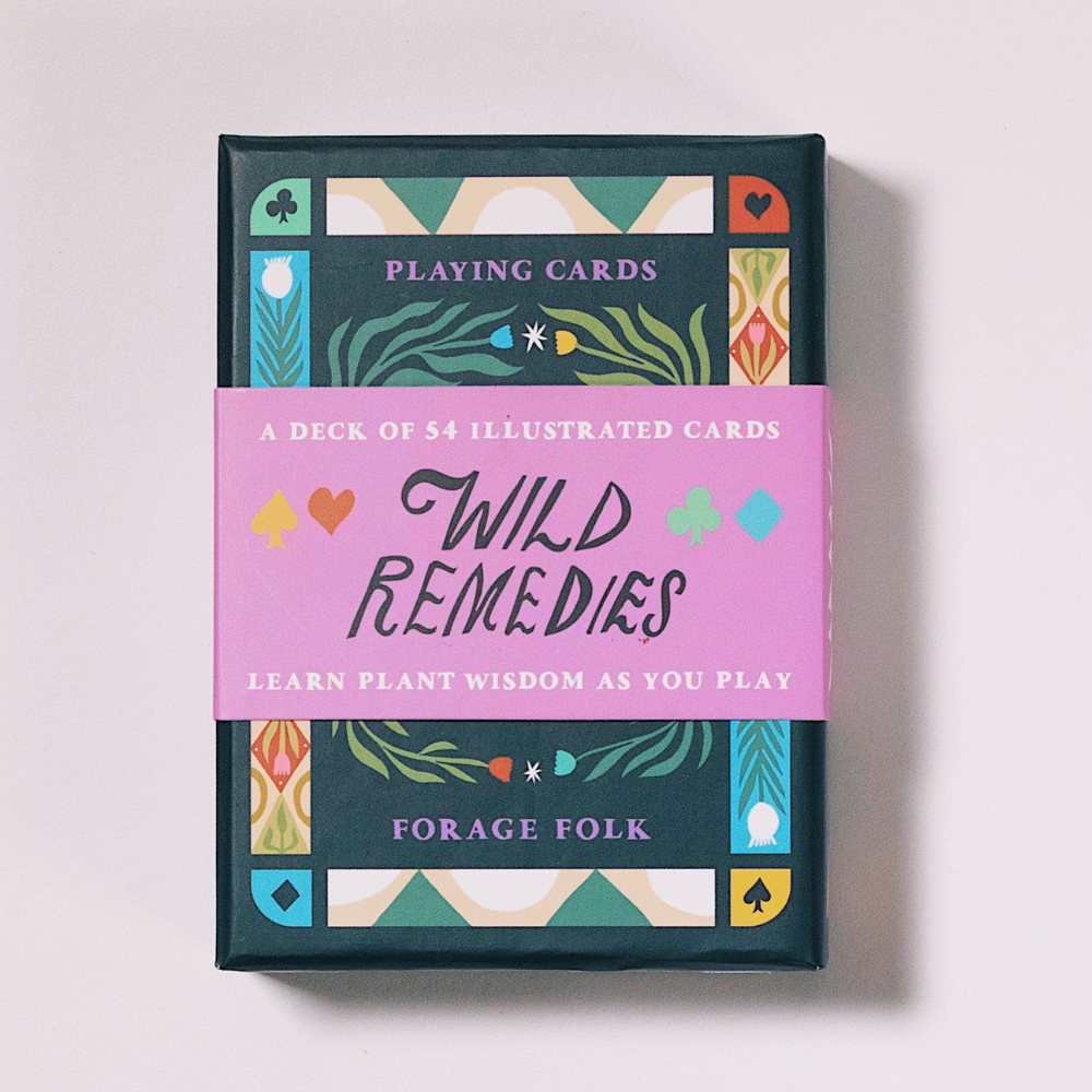 Wild Remedies playing cards — herbal medicine card game, 54 illustrated medicinal plants for adults