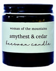 Amethyst & Cedar Candle with Wild Foraged Ingredients