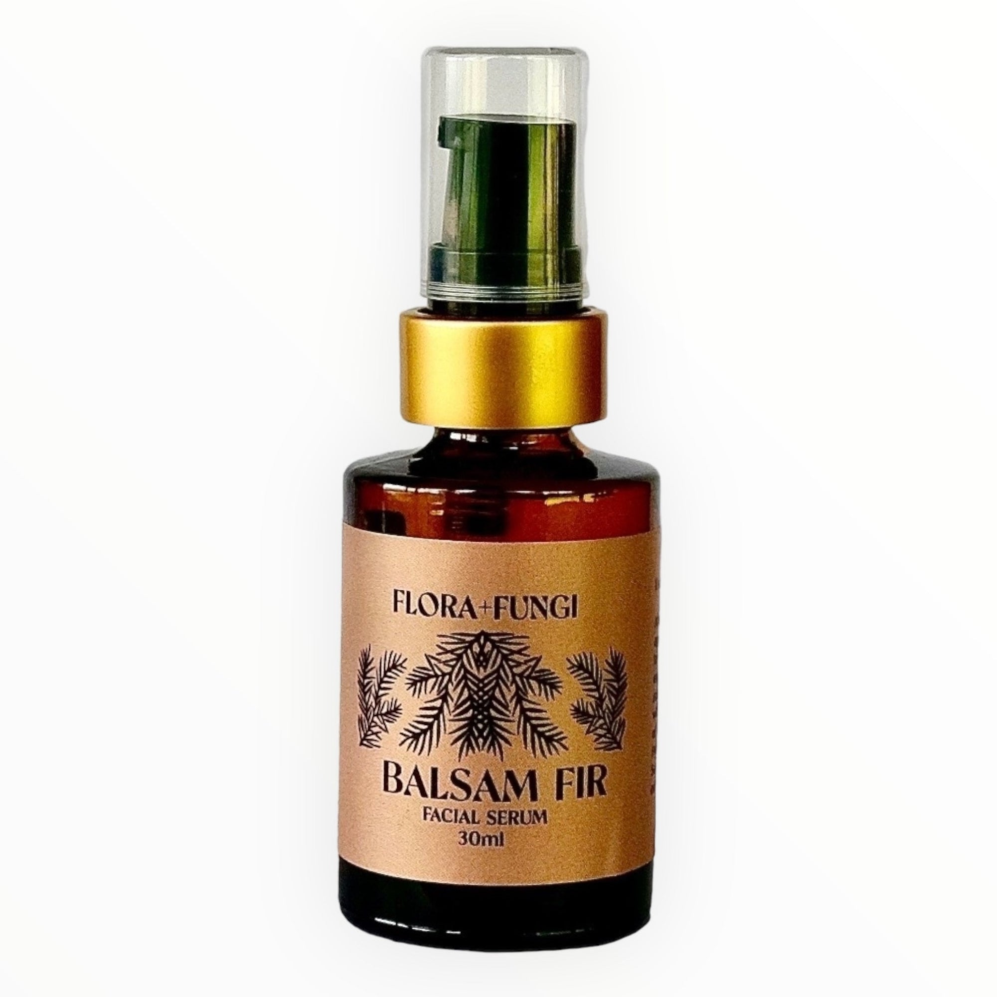 Balsam Fir Facial Serum bottle with Usnea Lichen by Flora and Fungi