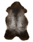 Dutch Texel Large Sheepskin Rug in Dark Brown