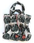 Large Organic Cotton Blockprinted Bag - Jungle